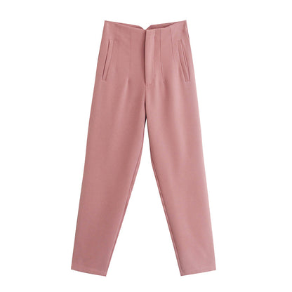 Elegant High Waist Summer Slim Casual Pants for Women