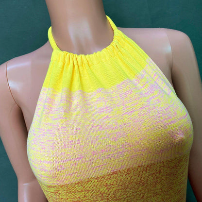Holiday Sheath Halter Knitting Dresses-STYLEGOING
