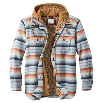 Men Warm Hoody Jacket Overcoat for Winter-STYLEGOING