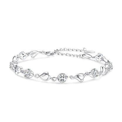 Fashion Lover Luxury Sterling Sliver Bracelet for Women