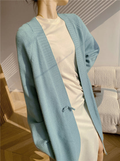 Classy Knitting Cozy Women Long Cardigans