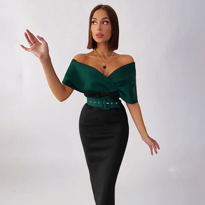 Sexy Office Lady Dresses with Belt