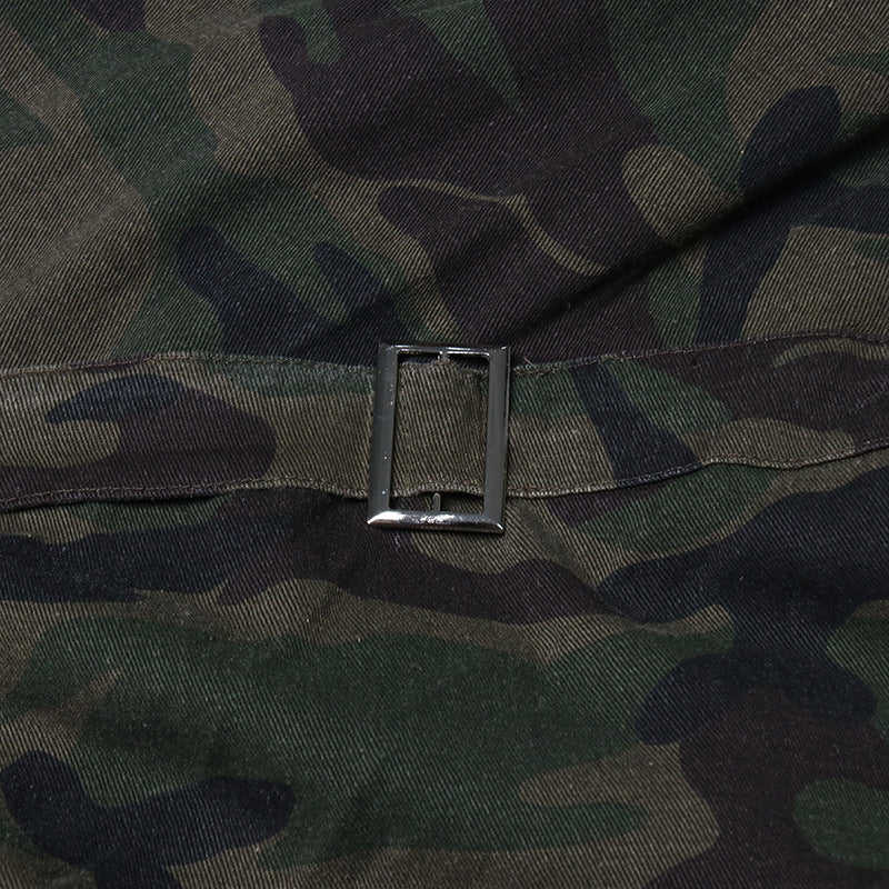 Designed Camouflage Irregular Fall Skirts for Women