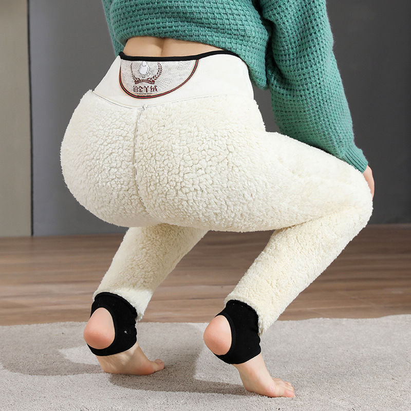 Winter Warm Velvet High Waist Pants Leggings