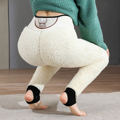 Winter Warm Velvet High Waist Pants Leggings
