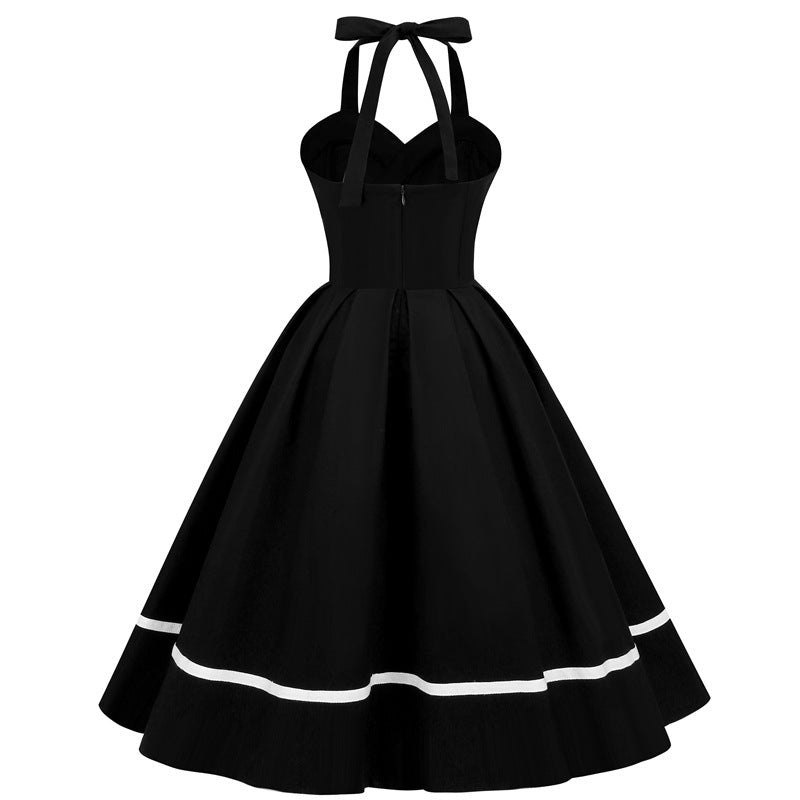 Vintage Sleeveless Halter Dresses