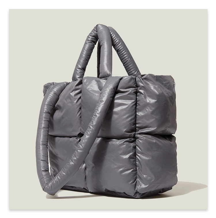Fashion Down Women Handbags for Winter