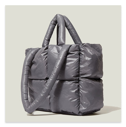 Fashion Down Women Handbags for Winter
