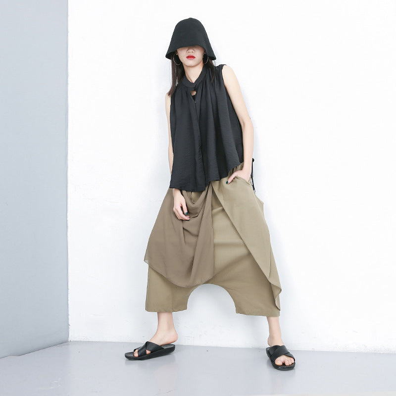 Designed Chiffon Harem Pants for Women