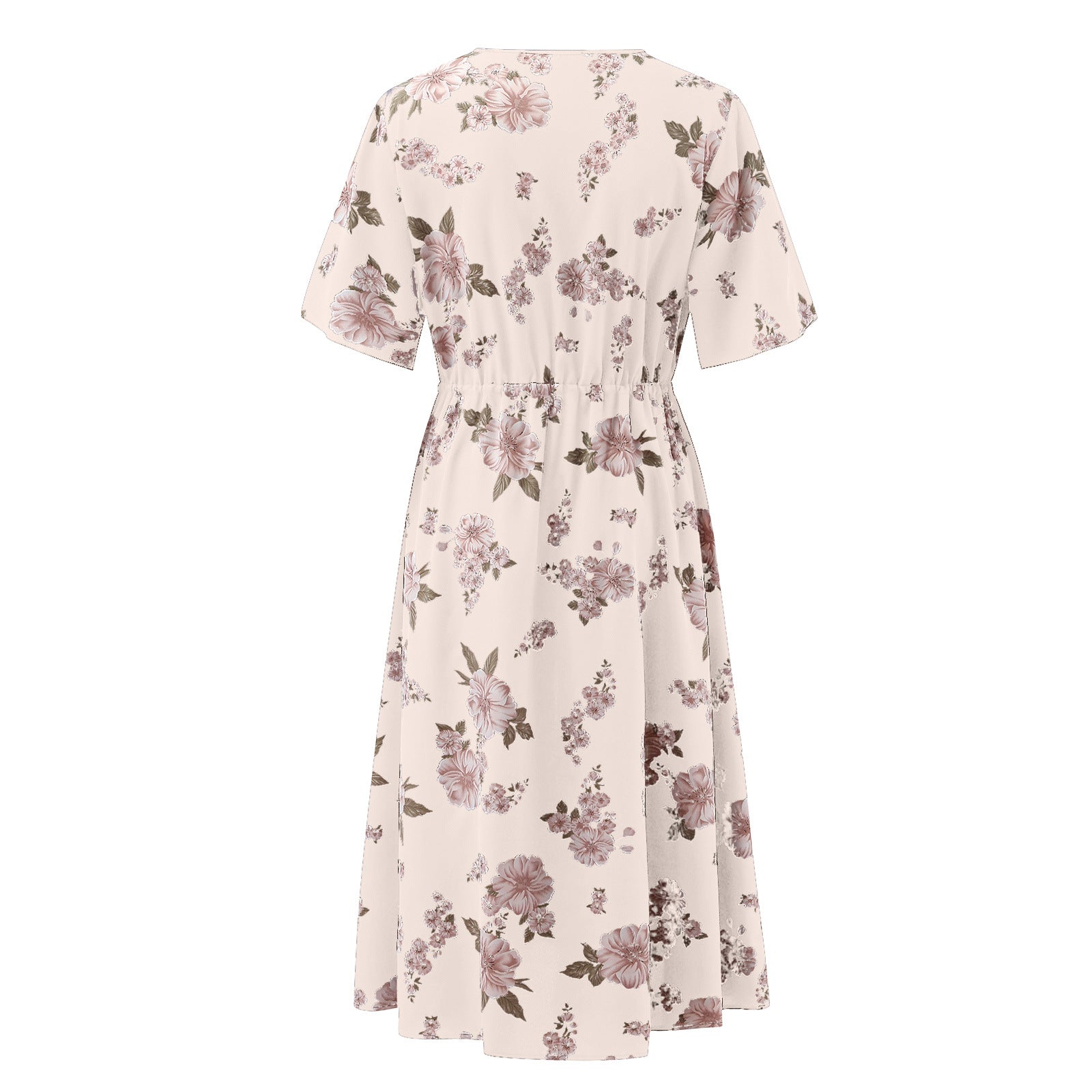 Women Chiffon Short Sleeves Plus Sizes Dresses