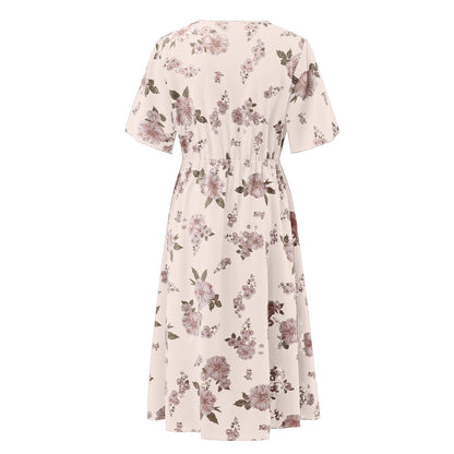 Women Chiffon Short Sleeves Plus Sizes Dresses