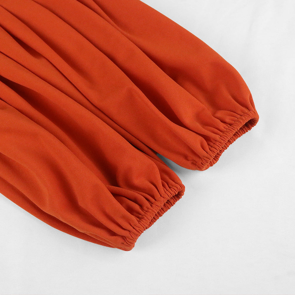 Sexy One Shoulder High Waist Irregular Plus Sizes Dresses