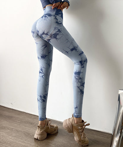 Sexy Dyed High Waist Sports Pants for Women