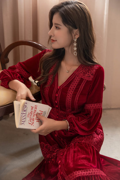 Vintage Long Sleeves Winter Dresses