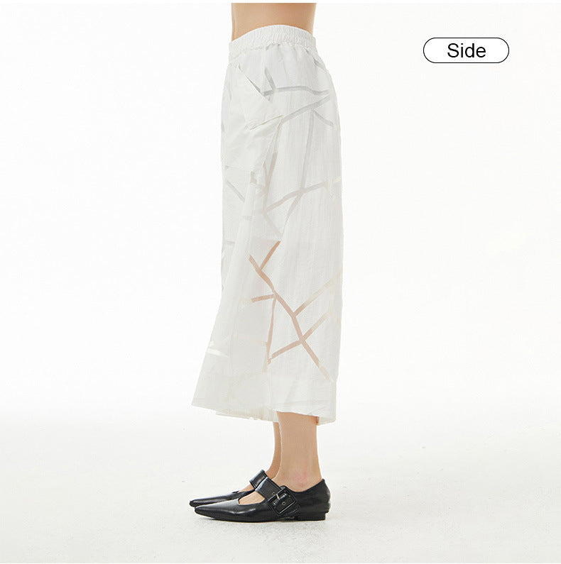 Summer Leisure Plus Sizes Wide Legs Pants