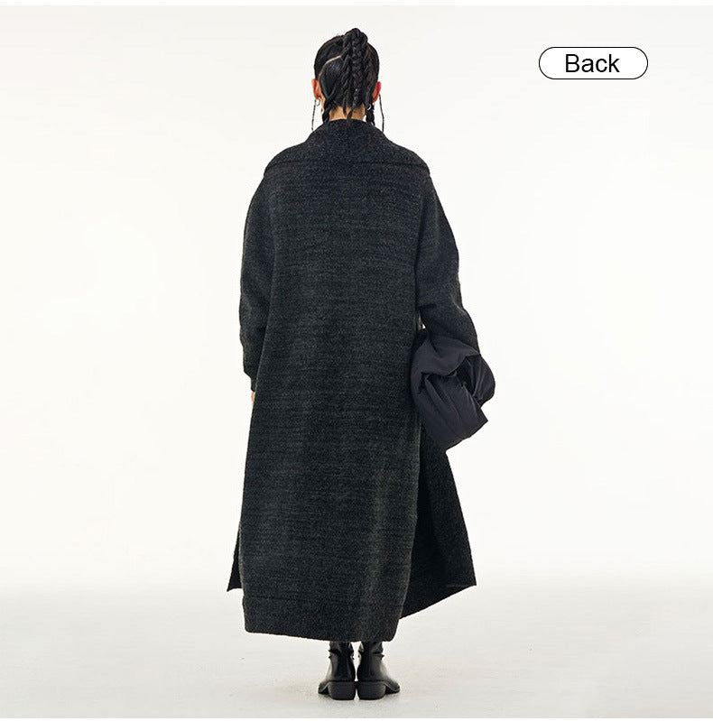 Fall Women Knitted Long Coats