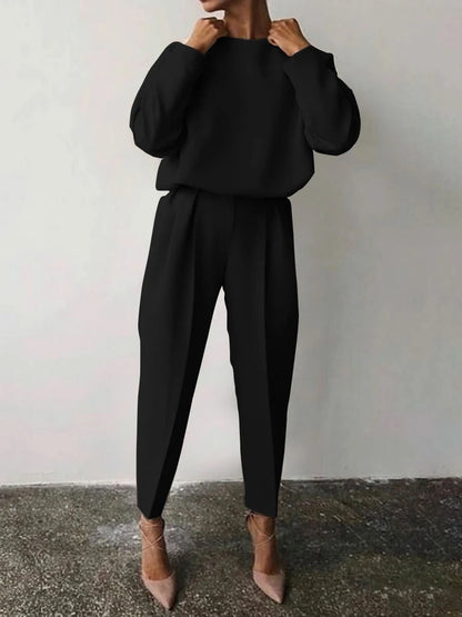 Casual Long Sleeves Shirts and Pants Sets