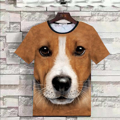 Summer 3D Animal Print Men T Shirts-STYLEGOING