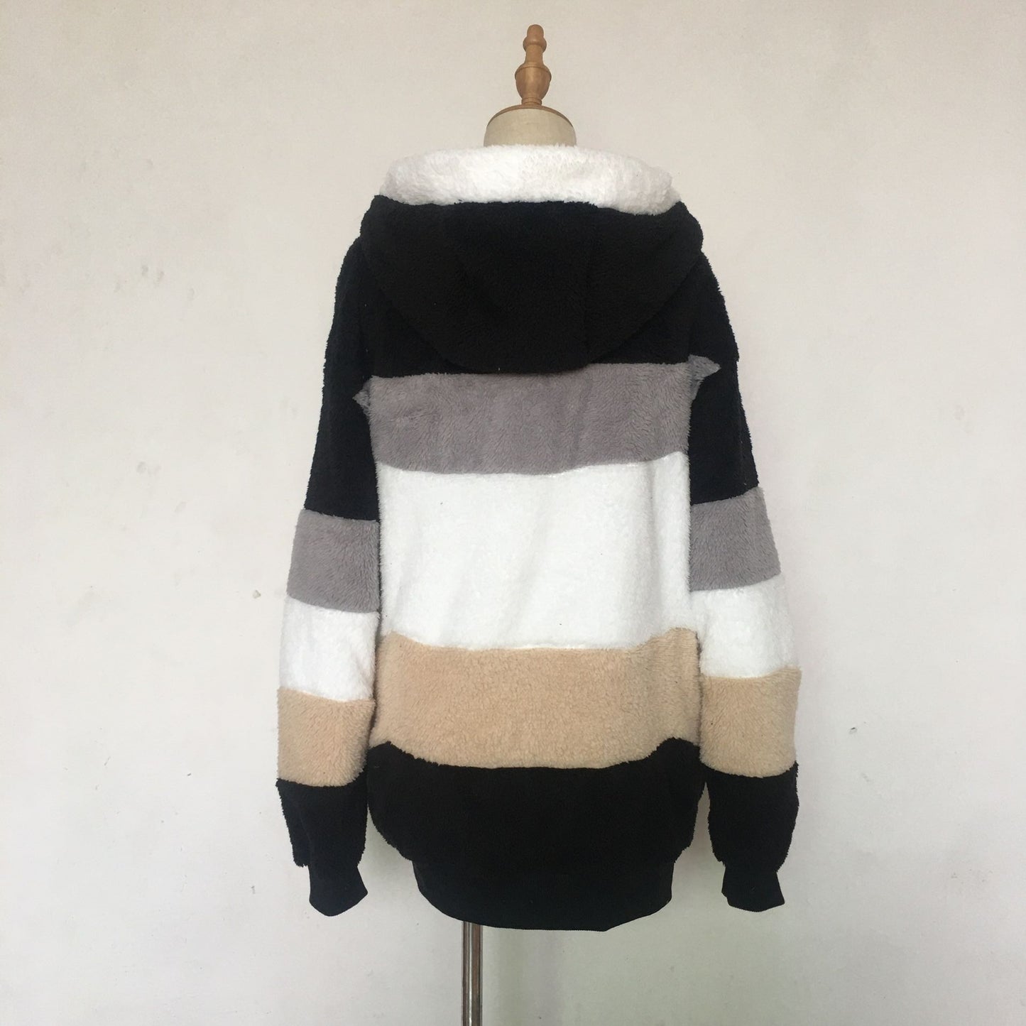 Winter Velvet Zipper Hoodies Overcoat for Women