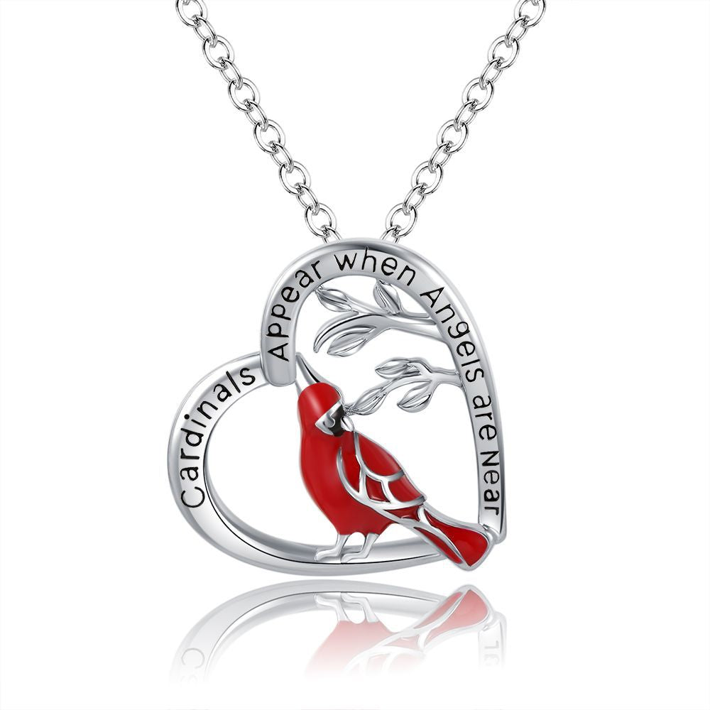 Lovely Red Birds Designed  Necklace for Women