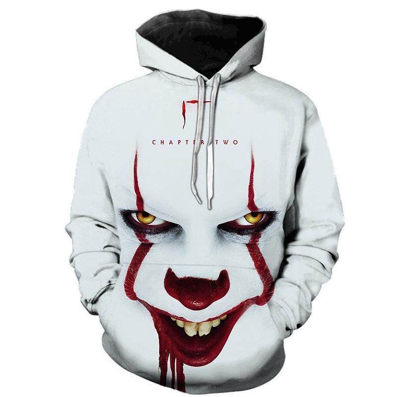 Halloween Clown 3D Prints Casual Hoodies-STYLEGOING