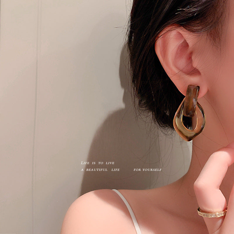 Acrylics Geometry Shaped Vintage Women Earrings