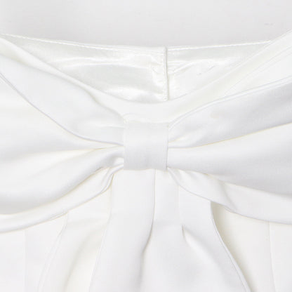 Sexy Lovely Designed Bowknot Midriff Baring Short Tops