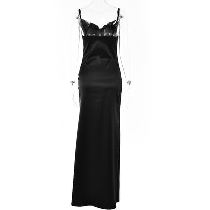 Sexy Backless Spaghetti Straps Evening Party Dresses
