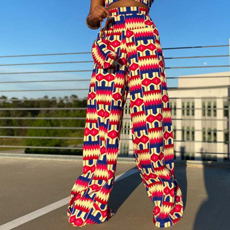 Casual High Waist Women Straight Pants
