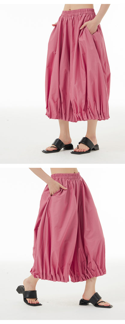 Designed Summer Plus Sizes Cropped Pants