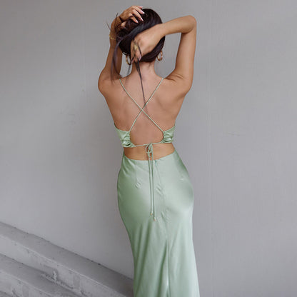 Sexy Backless Bandage Summer Slip Dresses