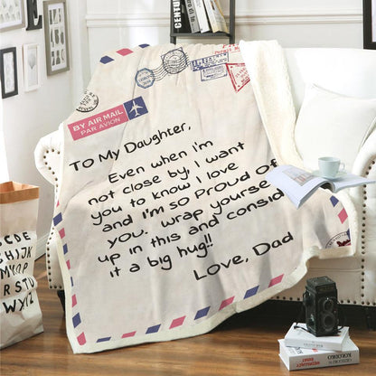 To Your Loved Envelope Style Sherpa Blanket--Free Shipping at meselling99