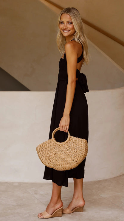Sexy Backless Off The Shoulder Summer Linen Dresses