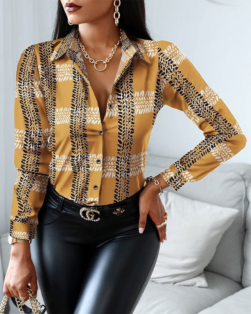 Vintage Fall Long Sleeves Shirts for Women