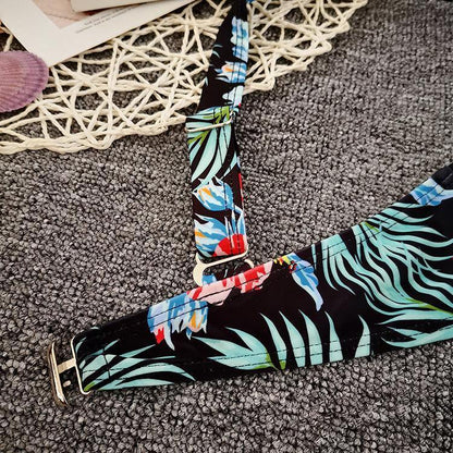 Women High Waist Floral Print V Neck Bikini-STYLEGOING