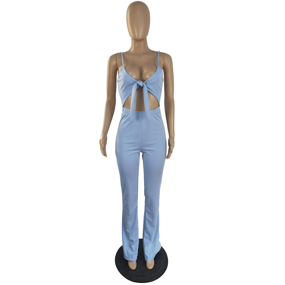 Sexy Summer Bandage Sleeveless Women Jumpsuits