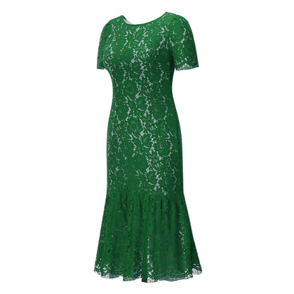 Sexy Backless Elegant Lace Dresses for Women