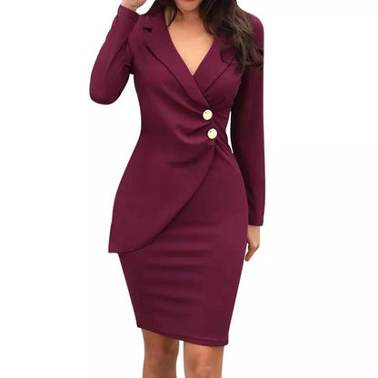Formal OL Style Long Sleeves Dresses