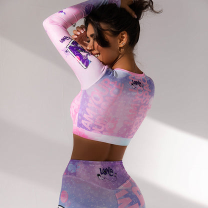 Sexy Unicorn Print Sports Suits
