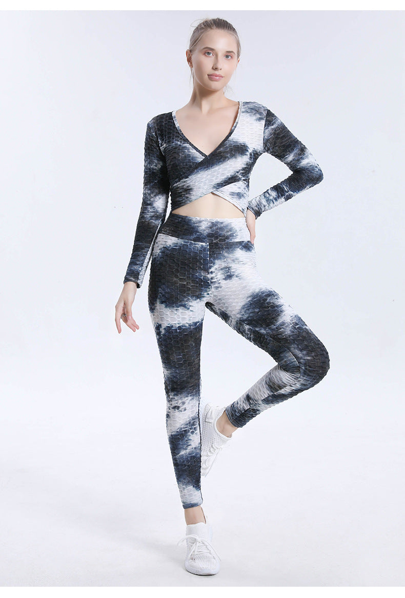 Sexy Dyed Sports Yoga Suits for Women