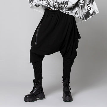 Black Hip Hop Women Harem Pants
