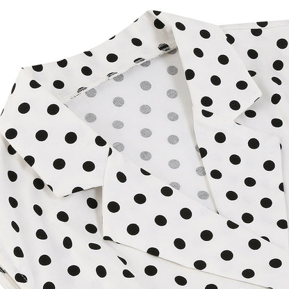 Vintage Sleeveless Polka Dot Dresses