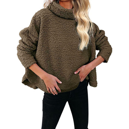 Women Warm Turtleneck Woolen Plus Sizes Winter Sweaters