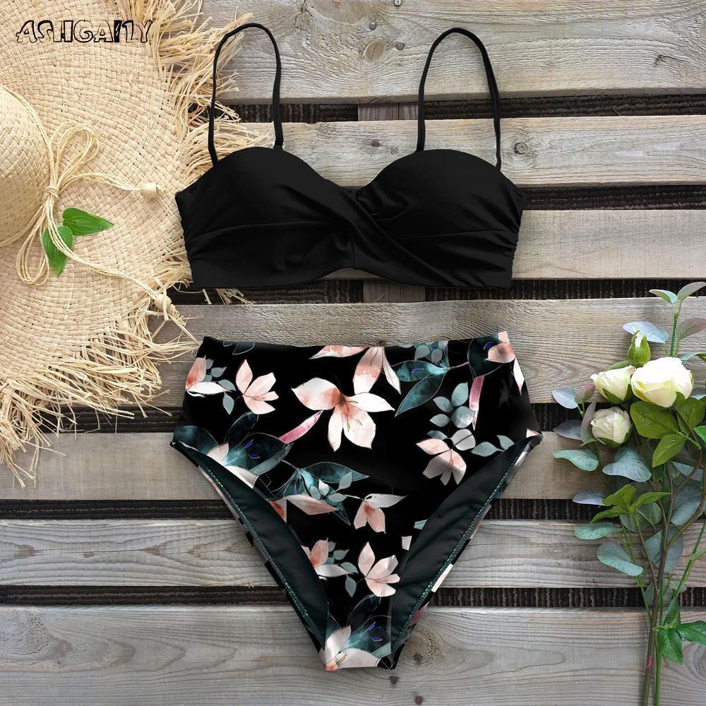 Beach High Waist Summer Bikinis-STYLEGOING