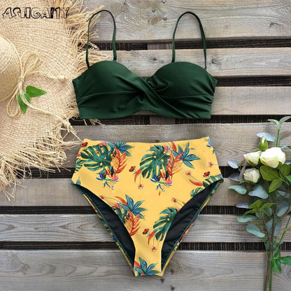 Beach High Waist Summer Bikinis-STYLEGOING
