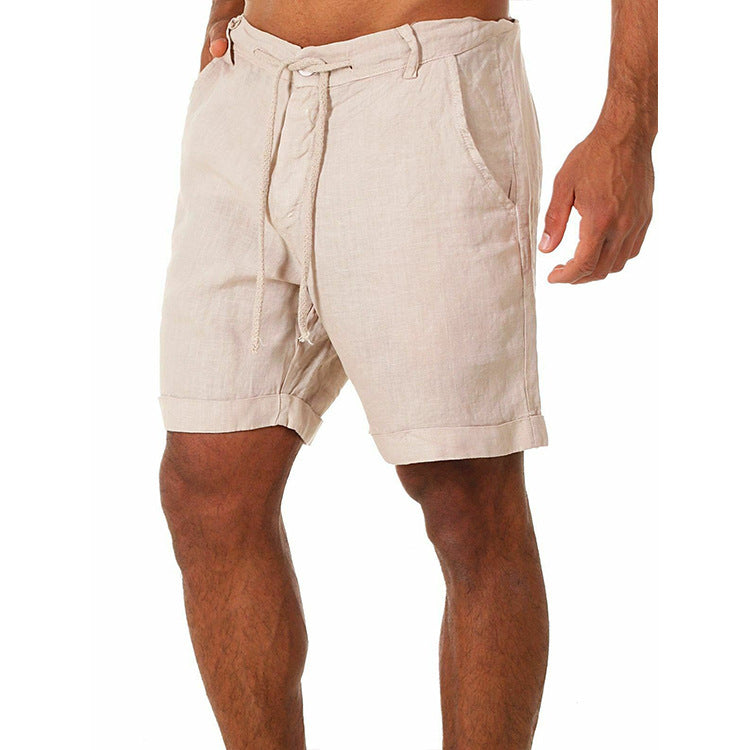 Simple Design Linen Summer Men's Shorts