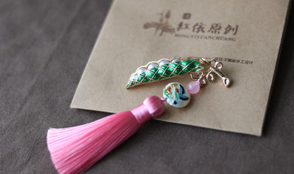 Ethnic Pea Design Brooches for Scarves/cardigans