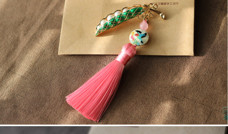 Ethnic Pea Design Brooches for Scarves/cardigans