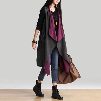 Casual Women Plus Sizes Vest Coats