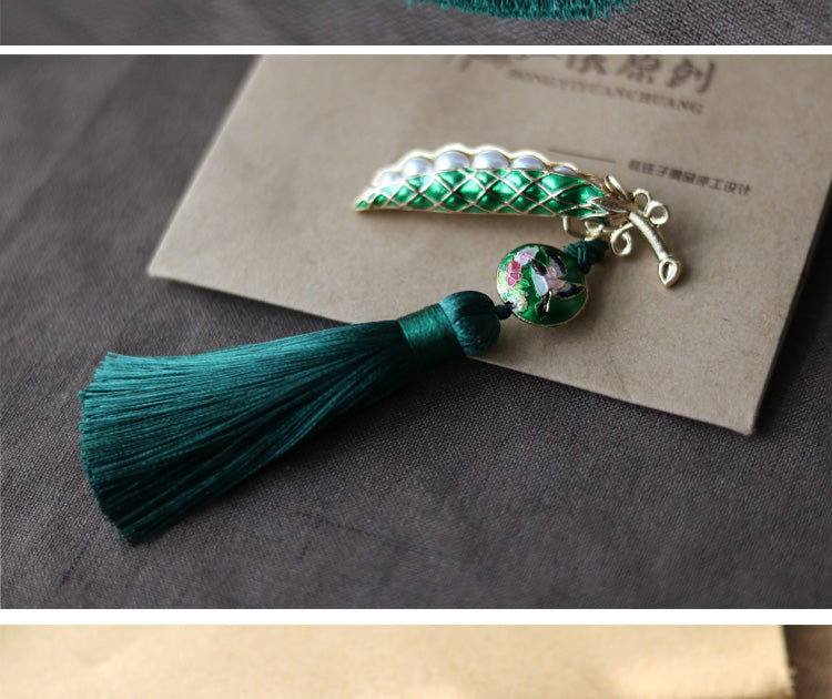 Ethnic Pea Design Brooches for Scarves/cardigans